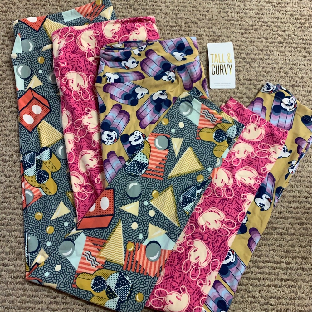 BNWT Lularoe Disney TC Leggings Bundle